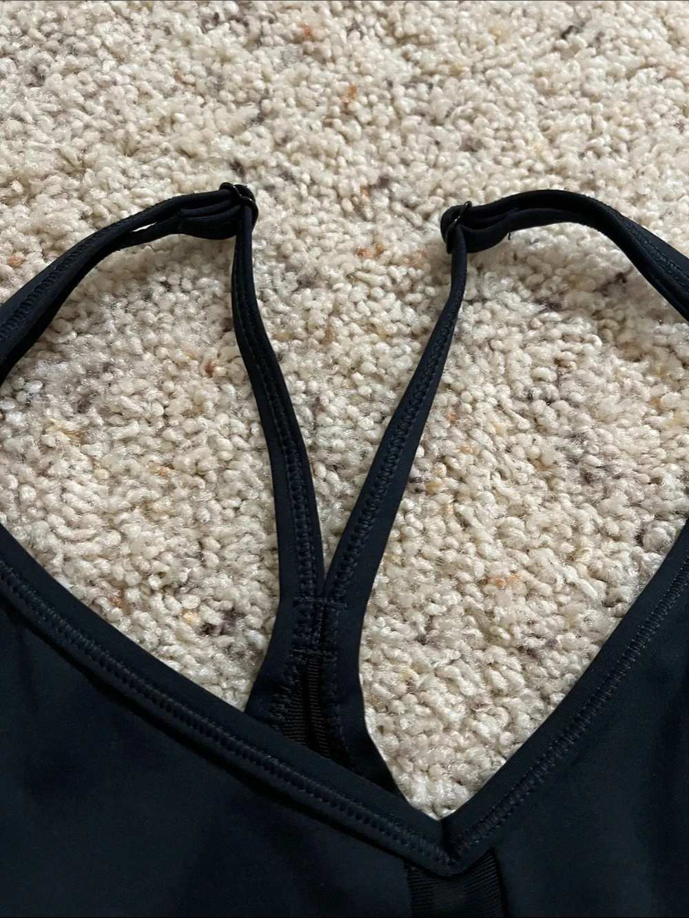 Nike Black and Gray AIR Racerback Sports Bra